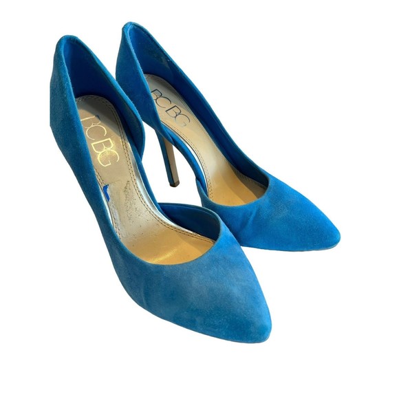 BCBG Heels Paris Generation LT Blue Turquoise Suede Women’s US Size 7.5… - Picture 3 of 11